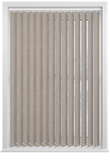 Flori Faux Suede (Blackout), Vapour - Vertical Blind